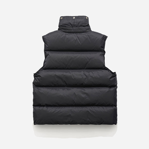 WIND RESISTANT DOWN VEST - BLACK