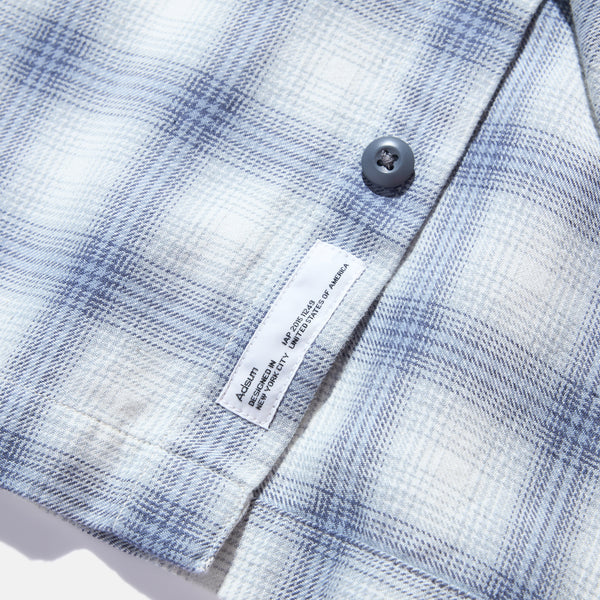 Adsum Flat Hem Work Shirt - Soft Blue