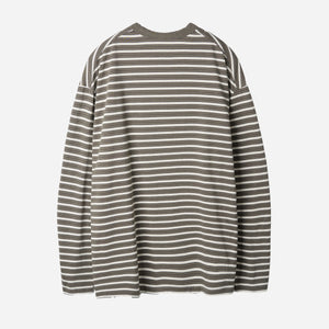 Rough Side - MULTI STRIPE LONG SLEEVE T-SHIRT - HUMUS -  - Alternative View 1