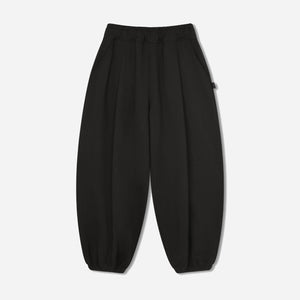 Anglan - LOOSE JOGGER SWEAT PANTS - BLACK -  - Main Front View