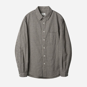 Rough Side - PRIMARY SHIRT - BEIGE GINGHAM CHECK -  - Main Front View
