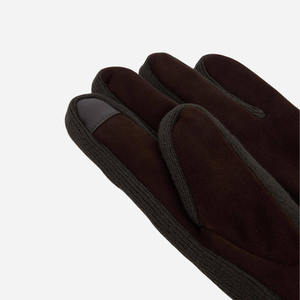 Barbour - Barbour Magnus Suede Gloves - Olive -  - Alternative View 1