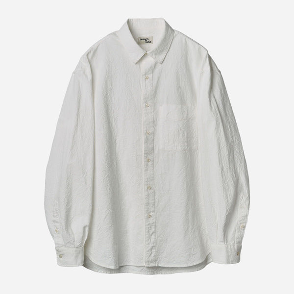 PRIMARY CREASE SHIRT - OFF WHITE
