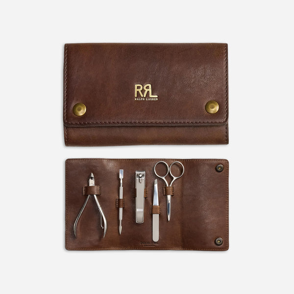 RRL Nail Grooming Kit & Leather Case