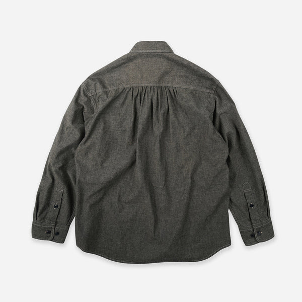 1920'S CHAMBRAY WORK SHIRT - MUD