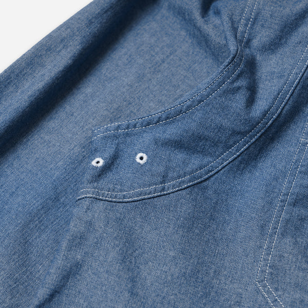 1920's CHAMBRAY WORK SHIRT - BLUE