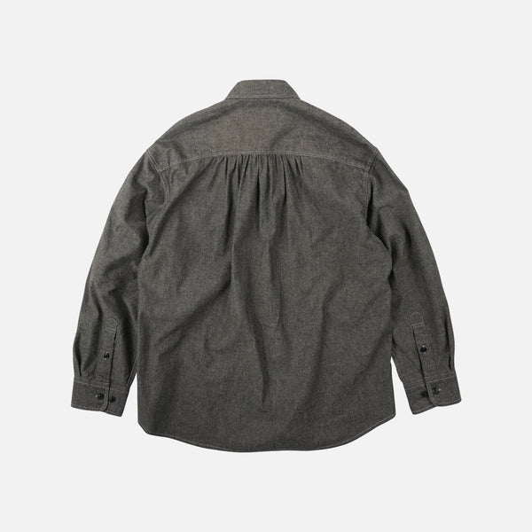 Frizmworks 1920s Chambray Work Shirt - Mud