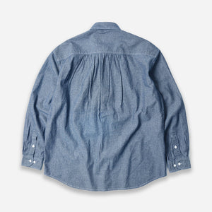 Frizmworks - 1920's CHAMBRAY WORK SHIRT - BLUE -  - Alternative View 1