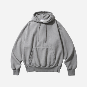 Anglan - Anglan Heavyweight Classic Hoodie - Melange Grey -  - Main Front View
