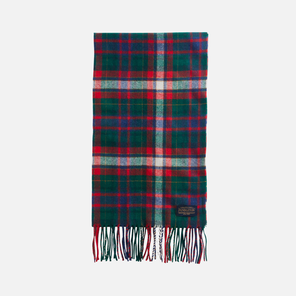 Whisperwool Muffler - Laurel Green/Red