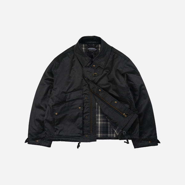 Frizmworks Waxed Cotton Heritage Hunting Jacket - Black