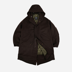 Frizmworks - Frizmworks Wool Vincent Fishtail Parka - Brown -  - Main Front View