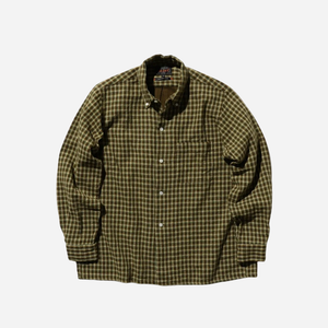 Beams+ - Beams Plus Open B.D Panama Plaid Double Face - Brown -  - Main Front View