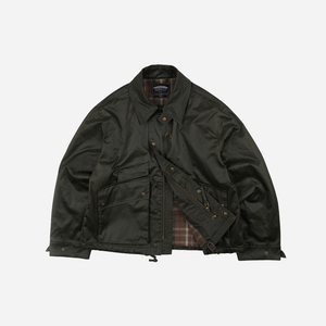 Frizmworks - Frizmworks Waxed Cotton Heritage Hunting Jacket - Olive Brown -  - Main Front View