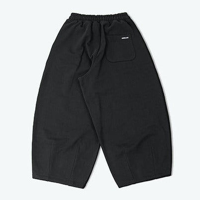 WAPPEN SWEAT BALLOON PANTS - BLACK