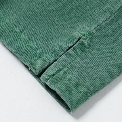 OG PIGMENT DYEING HALF TEE - GREEN