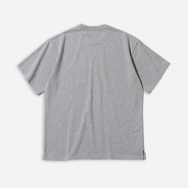 HEAVYWEIGHT POCKET TEE -GREY MELANGE