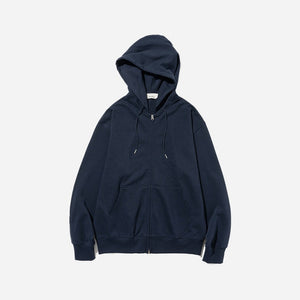 Uniform Bridge - CORE BASIC FULL ZIP HOODIE - NAVY -  - Main Front View