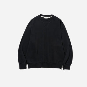 Uniform Bridge - CORE BASIC SWEATSHIRT - BLACK -  - Main Front View