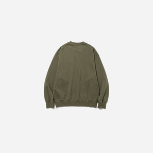 Uniform Bridge - CORE BASIC SWEATSHIRT - KHAKI GREEN -  - Alternative View 1