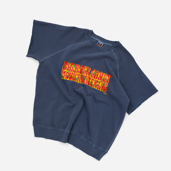 BOULDER LOGO CHOP SWEAT - NAVY