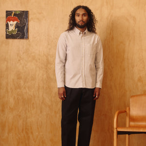 Knickerbocker - BEEFY OXFORD SHORT - BROWN STRIPE -  - Alternative View 1