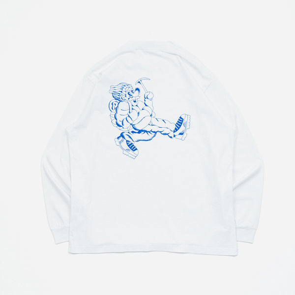GARAGE SHOP L/S T-SHIRT - MILK