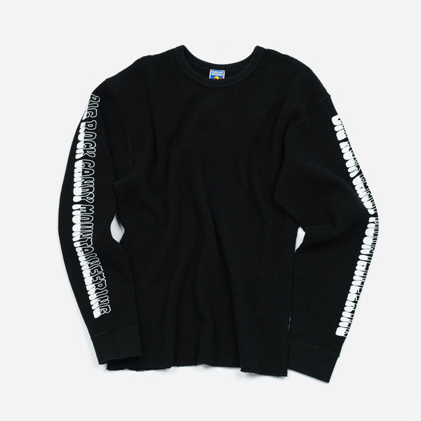 GRADIENT L/S THERMAL SWEATER - BLACK LICORICE