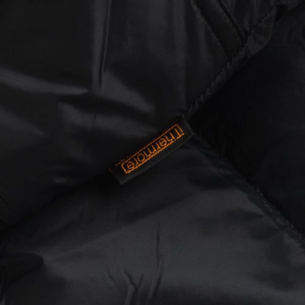 ALPINE HOODED DOWN JACKET - BLACK LIQUORICE