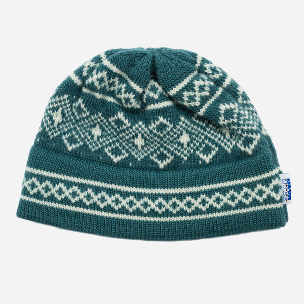 STOWE MOSAIC WOOL BEANIE - SPEARMINT