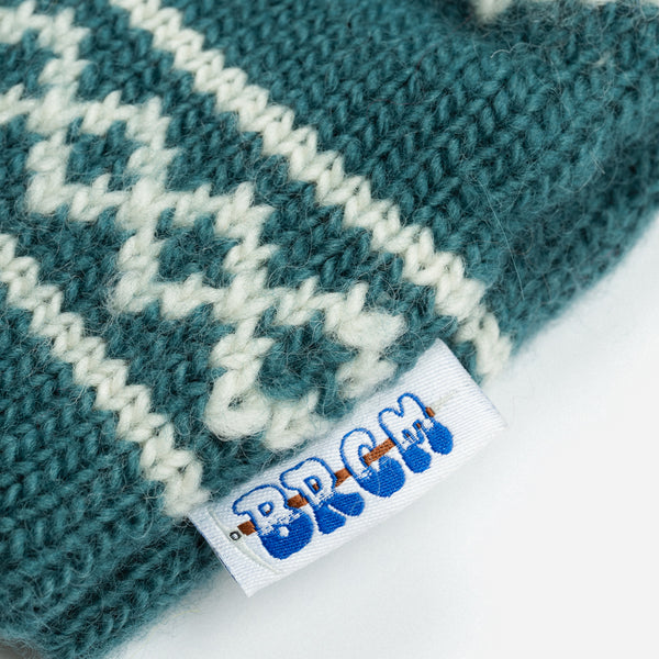 STOWE MOSAIC WOOL BEANIE - SPEARMINT