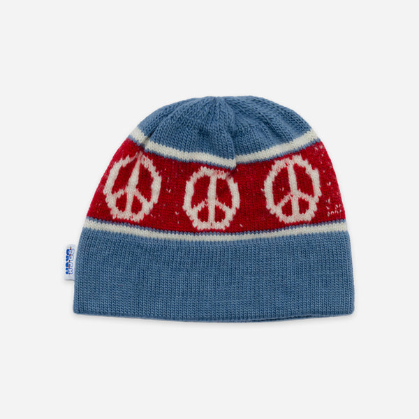 Big Rock Candy Mountaineering Stowe Peace Beanie - Blue Frost