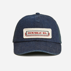 Double RL By Ralph Lauren - MESH DENIM TRUCKER CAP - INDIGO -  - Main Front View