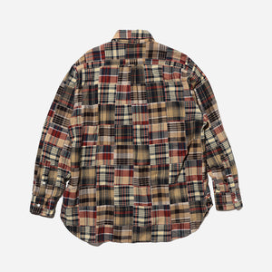 Beams+ - CLASSIC FIT ALL OVER PATCHWORK SHIRT - MULTI MADRAS -  - Alternative View 1