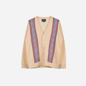 Pendleton - Pendleton Made for Japan Stripe Cardigan - Ivory White Sands -  - Main Front View