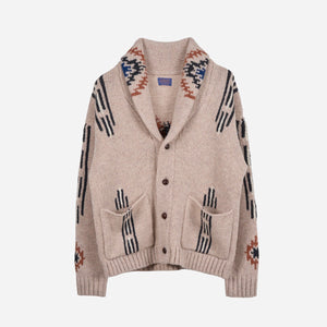Pendleton - Pendleton Made for Japan Hand Knit Cardigan - Saltillo Sunset -  - Main Front View