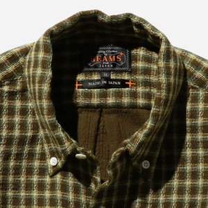 Beams+ - Beams Plus Open B.D Panama Plaid Double Face - Brown -  - Alternative View 1