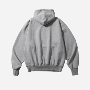 Anglan - Anglan Heavyweight Classic Hoodie - Melange Grey -  - Alternative View 1