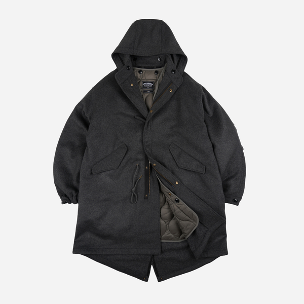 Frizmworks Wool Vincent Fishtail Parka - Charcoal