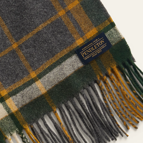 Whisperwool Muffler - Charcoal Multi Plaid