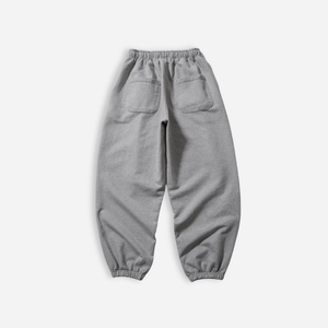 Anglan - Anglan Heavyweight Classic Jogger Pants - Melange Grey -  - Alternative View 1