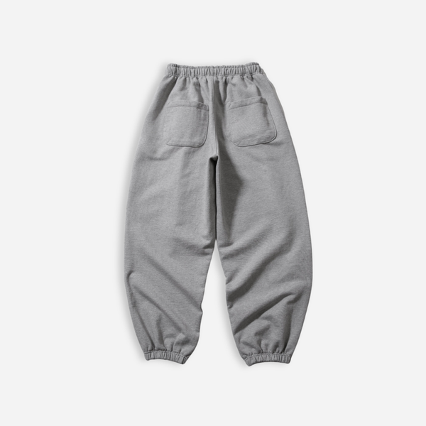 Anglan Heavyweight Classic Jogger Pants - Melange Grey