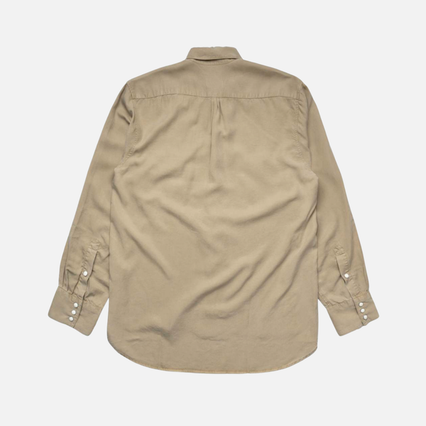 GABARDINE PATIO SHIRT - KHAKI