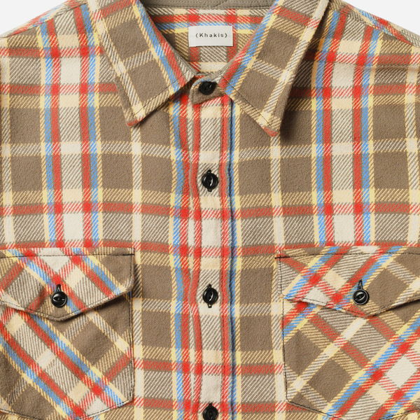 Khakis 2020 Heavy Flannel Shirt -Tan