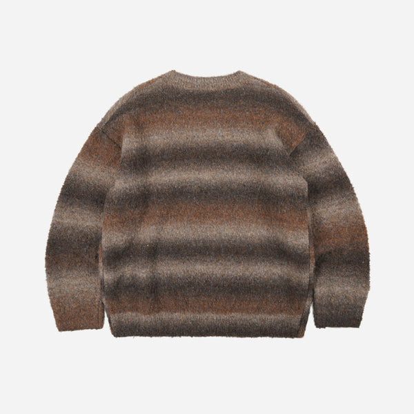 GRADIATION BOUCLE KNIT - BROWN MIX