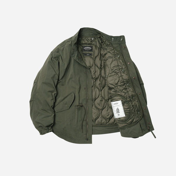 OSCAR SHORT FISHTAIL PARKA JACKET - OLIVE
