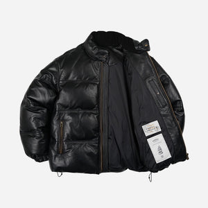 Frizmworks - SNOWDON LEATHER DOWN JACKET - BLACK -  - Alternative View 1