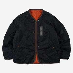Frizmworks - REVERSIBLE MA-1 LINER JACKET - BLACK -  - Main Front View