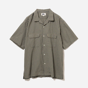 Pilgrim Surf + Supply - SAM PLAID SHIRT - OLIVE -  - Main Front View