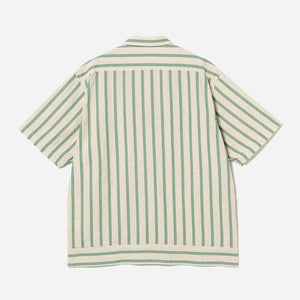 Pilgrim Surf + Supply - CLAUDE STRIPE SHIRT - NATURAL -  - Alternative View 1
